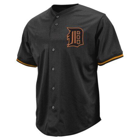 Tarik Skubal Detroit Tigers Profile Big & Tall Pop Fashion Jersey - Black - Side View