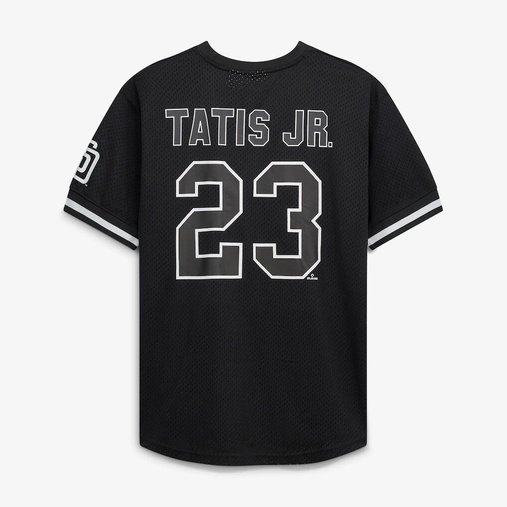 Fernando Tatis Jr. San Diego Padres Fashion7 Big & Tall Heavyweight Mesh Jersey - Black/White
