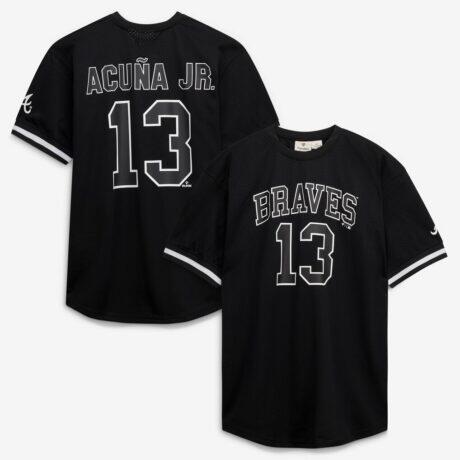 Ronald Acuña Jr. Atlanta Braves Fanatics Big & Tall Heavyweight Mesh Jersey - - Front View