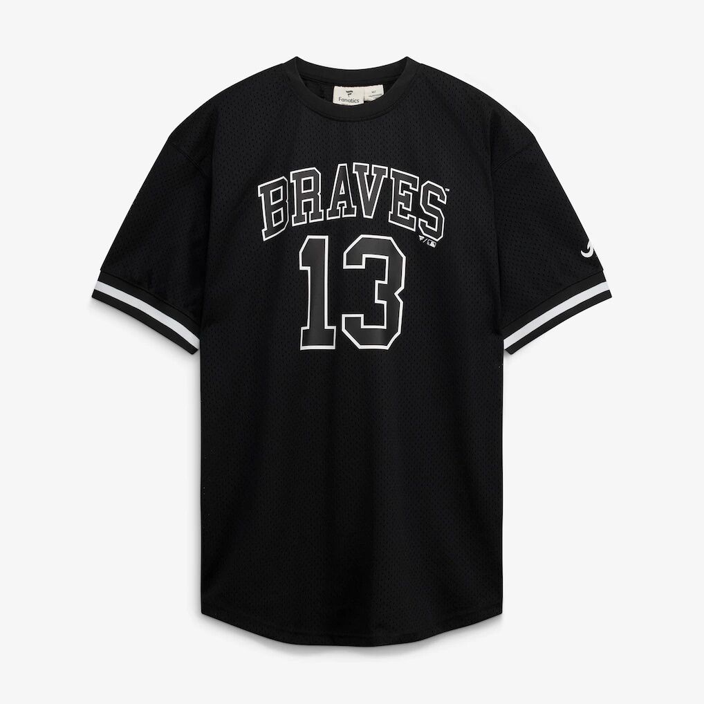 Ronald Acuña Jr. Atlanta Braves Fanatics Big & Tall Heavyweight Mesh Jersey – Black/White