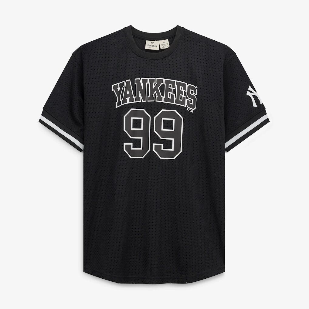 Aaron Judge New York Yankees Fashion7 Big & Tall Heavyweight Mesh Jersey - Black/White