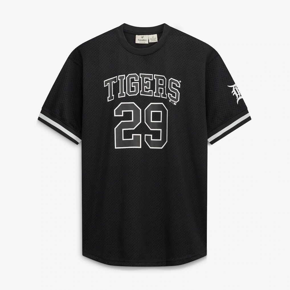 Tarik Skubal Detroit Tigers Fashion7 Big & Tall Heavyweight Mesh Jersey – Black/White