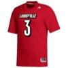 Quincy Riley Louisville Cardinals adidas Replica Football Alumni Jersey - Red - Side View