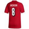 Lamar Jackson Louisville Cardinals adidas Replica Football Alumni Jersey - Red - Detail View