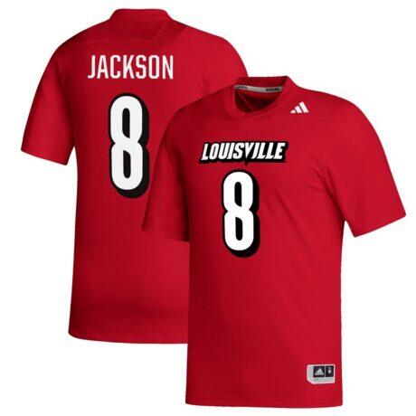 Lamar Jackson Louisville Cardinals adidas Replica Football Alumni Jersey - Red - Front View