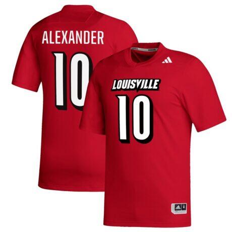 Jaire Alexander Louisville Cardinals adidas Replica Football Alumni Jersey - Red - Front View