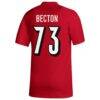 Mekhi Becton Louisville Cardinals adidas Replica Football Alumni Jersey - Red - Detail View