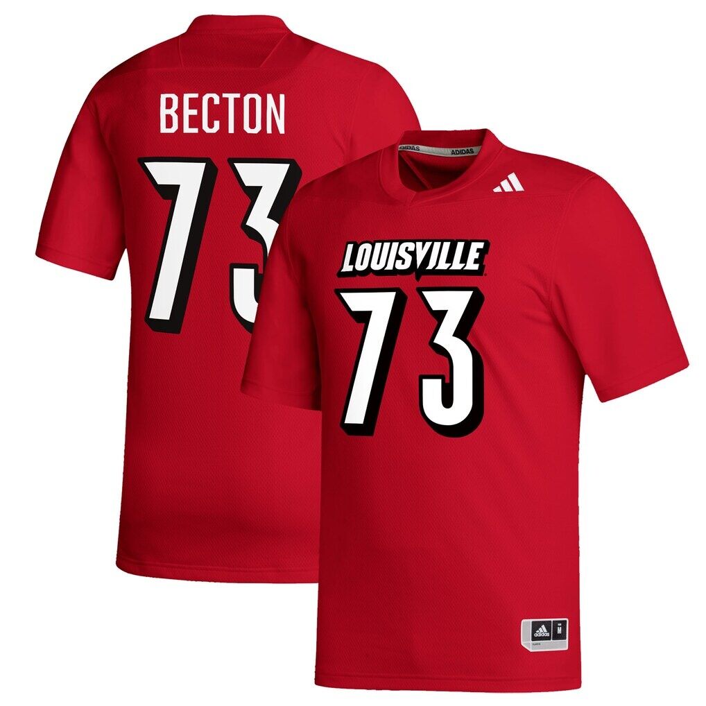 Mekhi Becton Louisville Cardinals adidas Replica Football Alumni Jersey