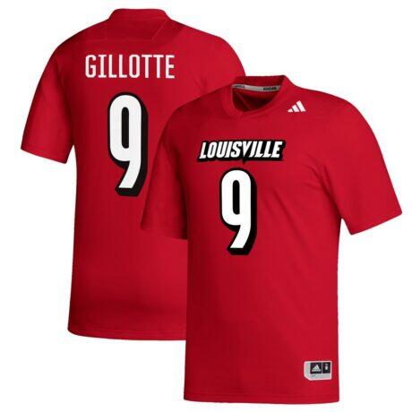 Ashton Gillotte Louisville Cardinals adidas Replica Football Alumni Jersey - Red - Front View