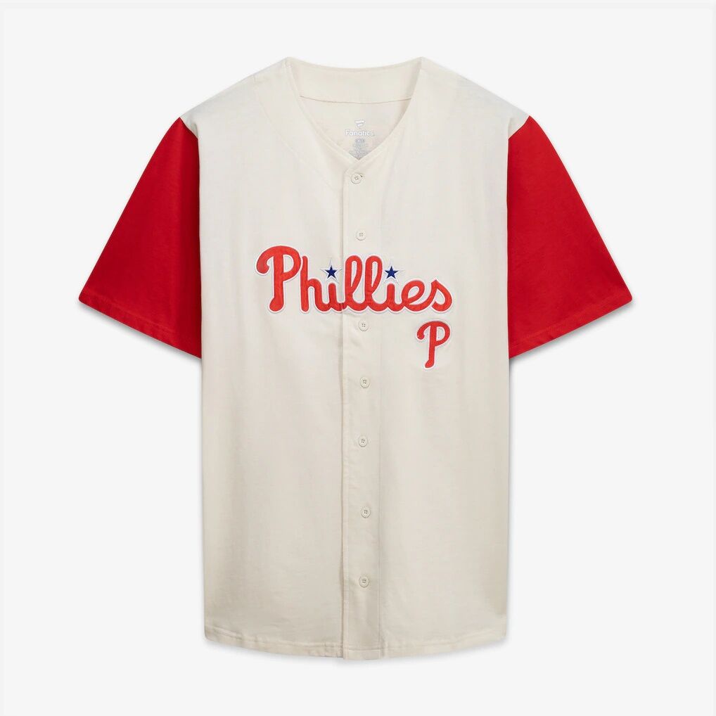 Philadelphia Phillies Profile Big & Tall Two-Color Fashion Jersey - Cream/Red