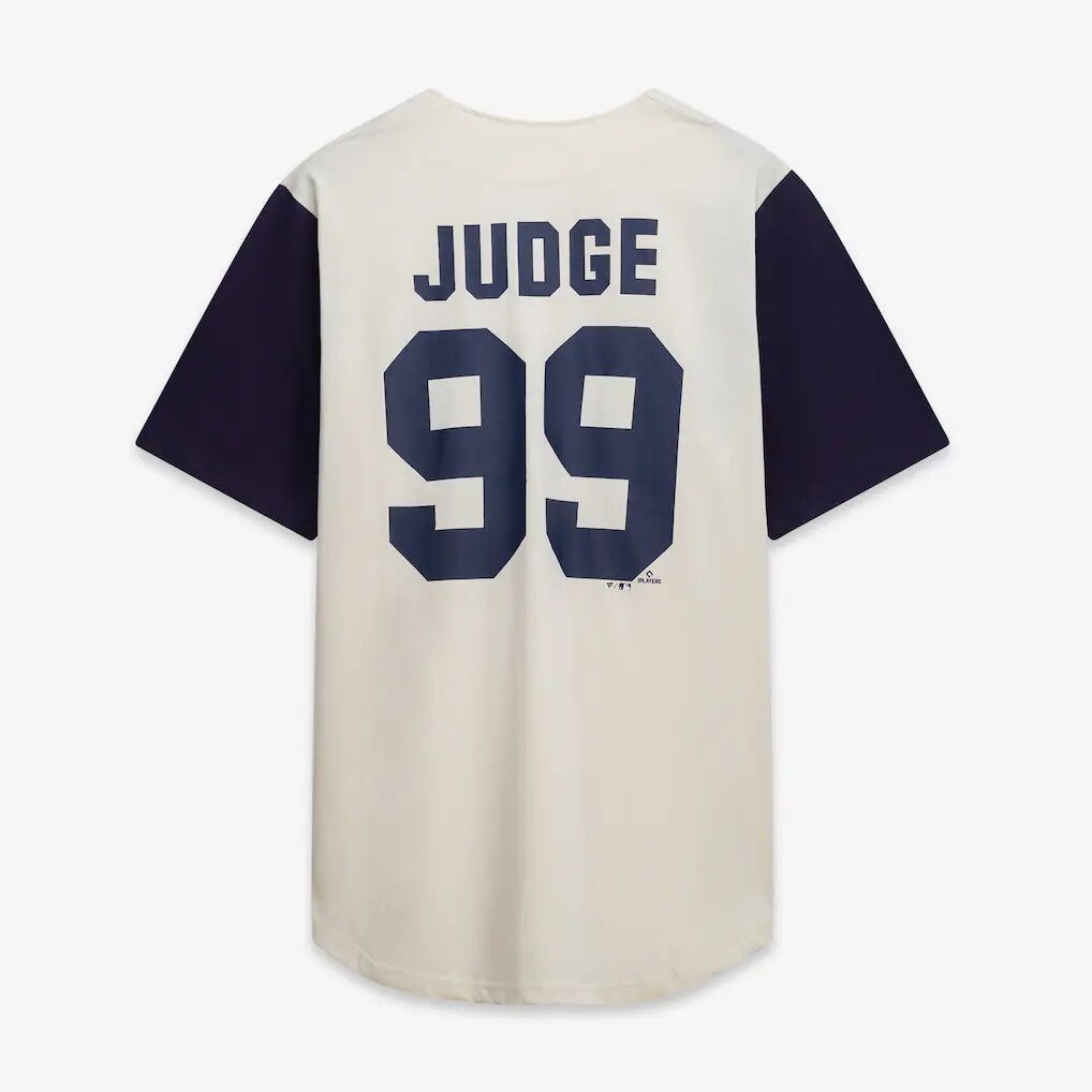 New York Yankees Profile Big & Tall Two-Color Fashion Jersey - Cream/Navy