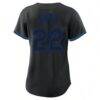 Juan Soto New York Mets Profile Women's Plus Size Player Name & Number Fashion Jersey - Black - Detail View