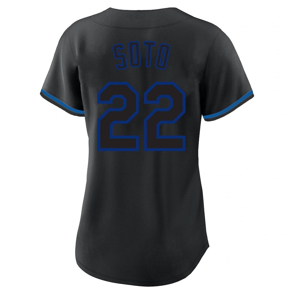 Juan Soto New York Mets Profile Women's Plus Size Player Name & Number Fashion Jersey