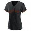 Jose Altuve Houston Astros Profile Women's Plus Size Player Name & Number Fashion Jersey - Black - Side View