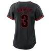 Bryce Harper Philadelphia Phillies Profile Women's Plus Size Player Name & Number Fashion Jersey - Black - Detail View