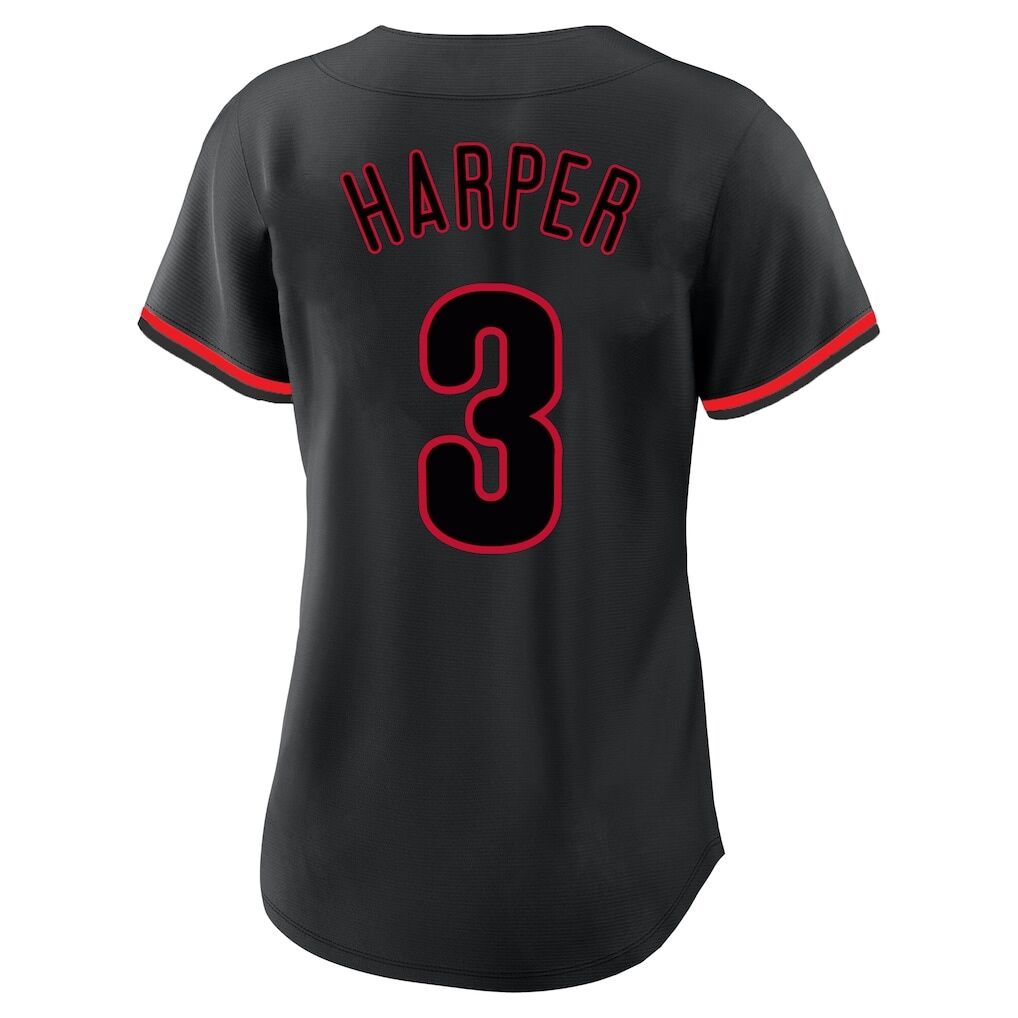 Bryce Harper Philadelphia Phillies Profile Women's Plus Size Player Name & Number Fashion Jersey