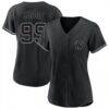 Aaron Judge New York Yankees Profile Women's Plus Size Player Name & Number Fashion Jersey - Black - Front View