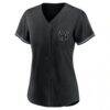 Aaron Judge New York Yankees Profile Women's Plus Size Player Name & Number Fashion Jersey - Black - Side View
