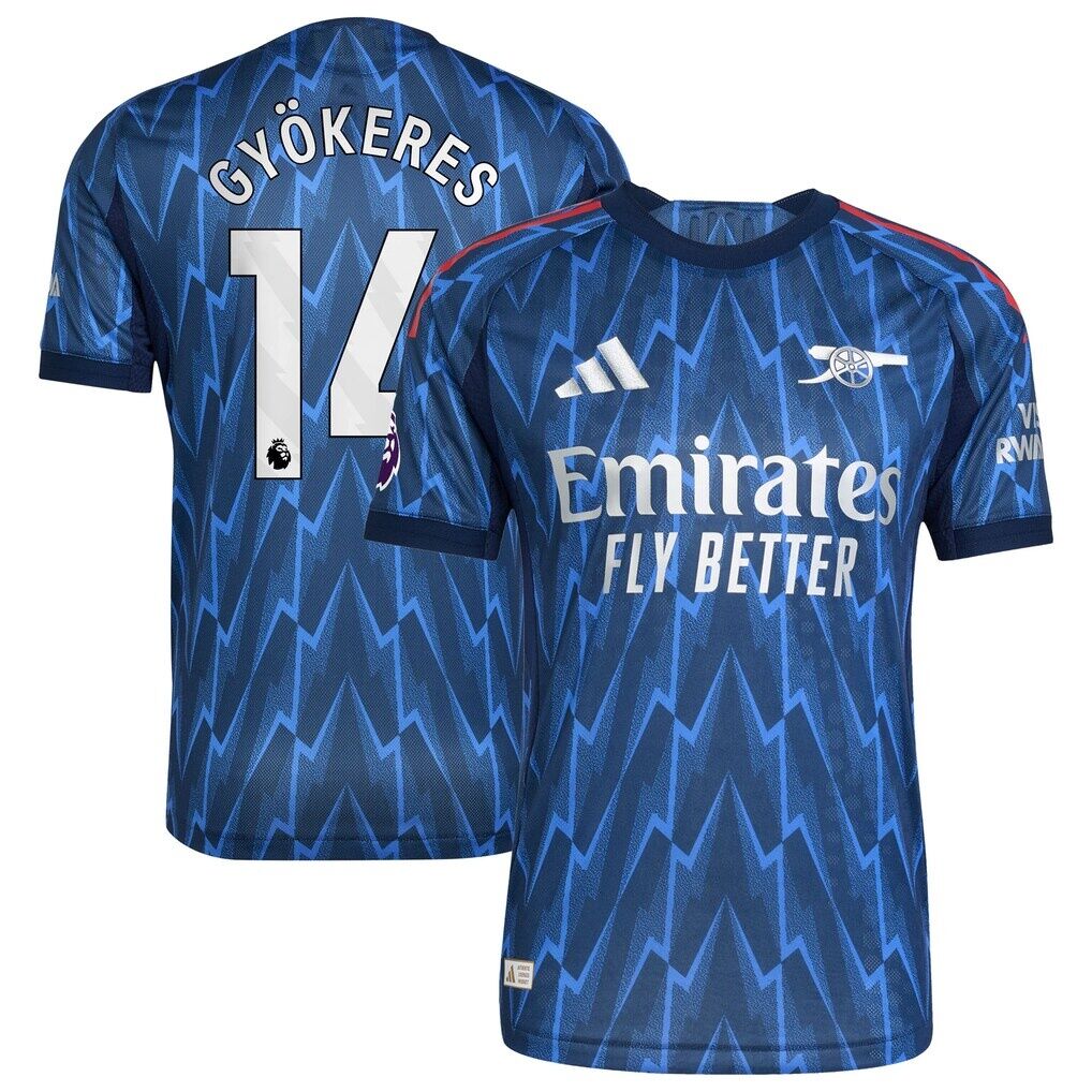 Viktor Gyökeres Arsenal adidas 2025/26 Away Authentic Player Jersey