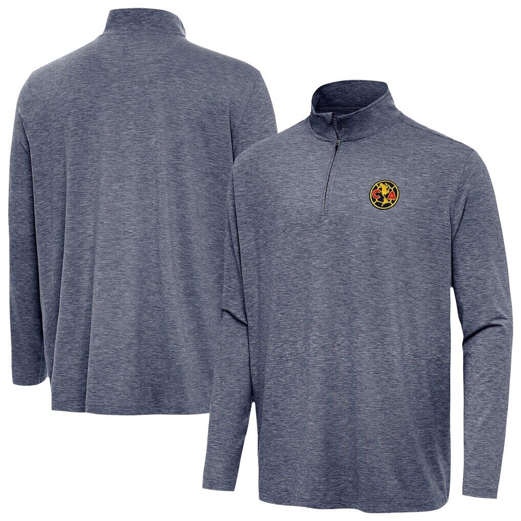Club America Antigua Master Quarter-Zip Pullover - Heather Navy