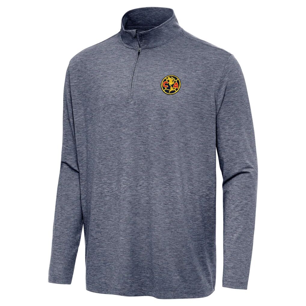 Club America Antigua Master Quarter-Zip Pullover - Heather Navy