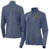 Club America Antigua Women's Master Quarter-Zip Pullover - Heather Navy - Front View