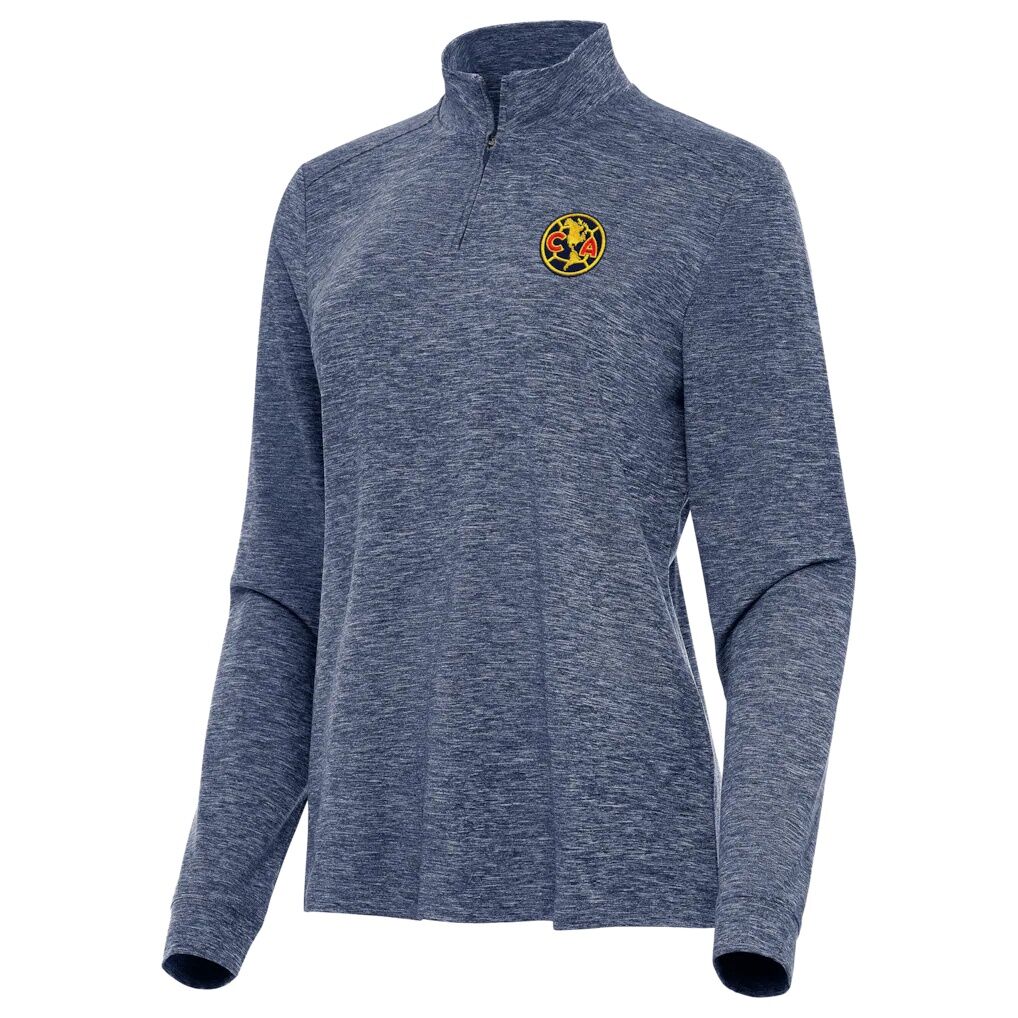 Club America Antigua Women's Master Quarter-Zip Pullover - Heather Navy