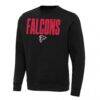 Atlanta Falcons Antigua Victory Sweatshirt - Black - Side View