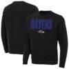 Baltimore Ravens Antigua Victory Sweatshirt - Black - Front View