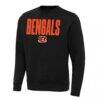 Cincinnati Bengals Antigua Victory Sweatshirt - Black - Side View