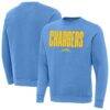 Los Angeles Chargers Antigua Victory Sweatshirt - - Front View
