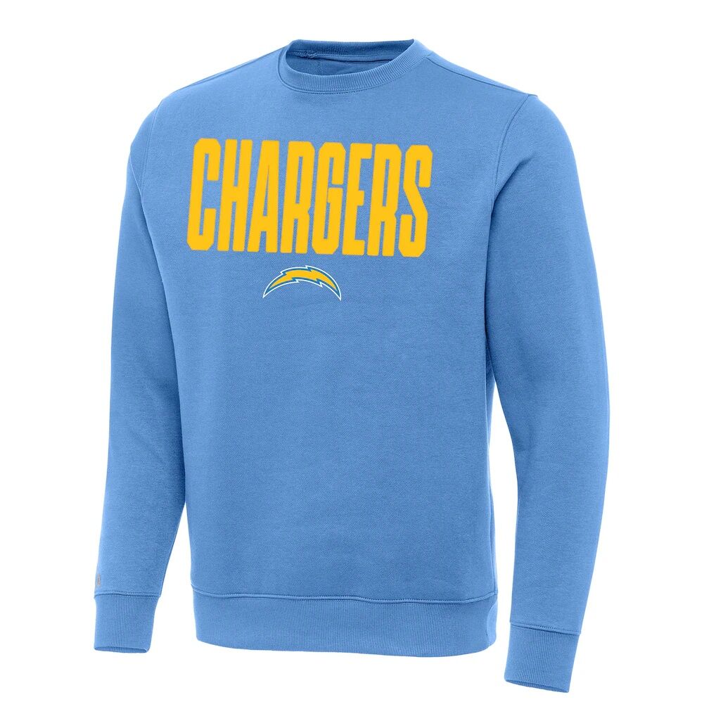 Los Angeles Chargers Antigua Victory Sweatshirt - Powder Blue