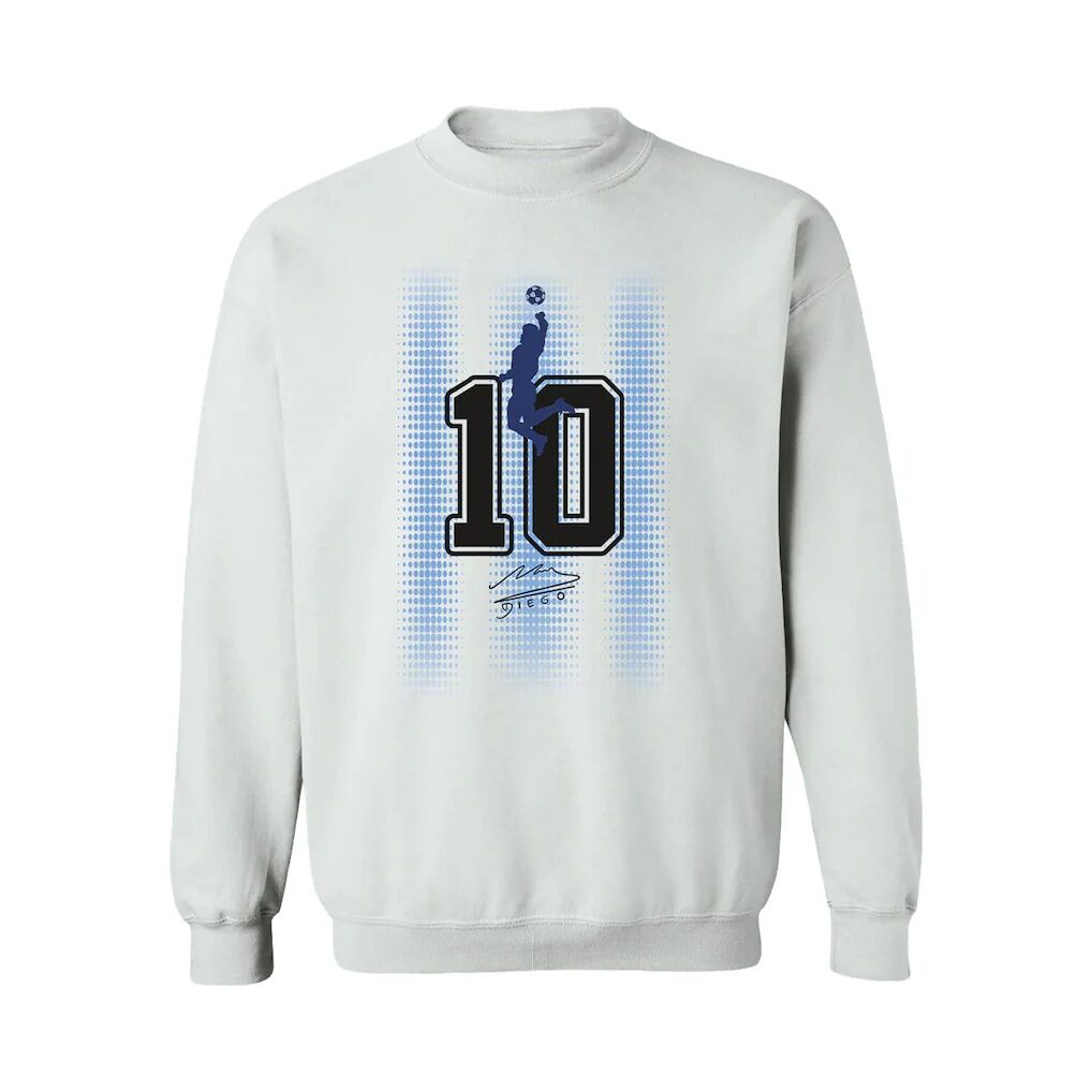 Diego Maradona Argentina National Team Vive La Fete Number & Signature Sweatshirt