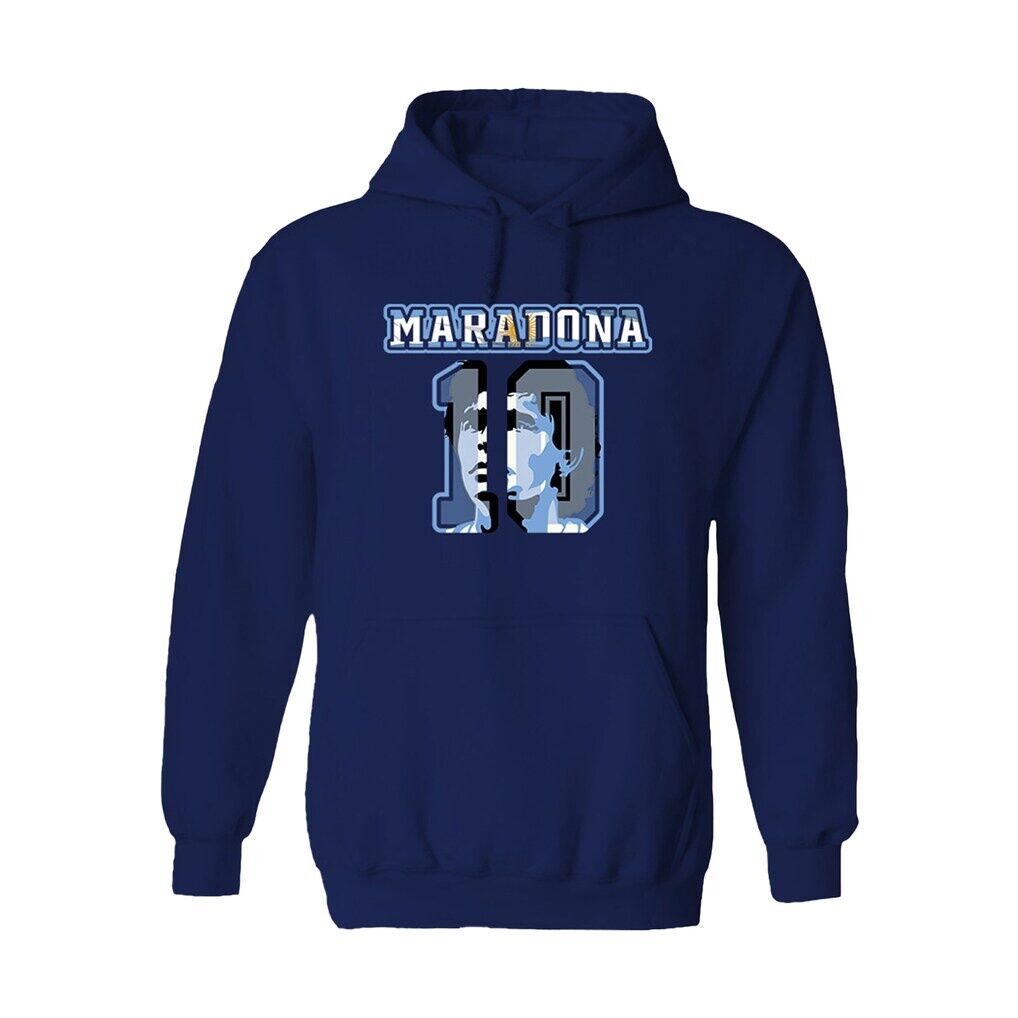 Diego Maradona Argentina National Team Vive La Fete Name & Number Hoodie