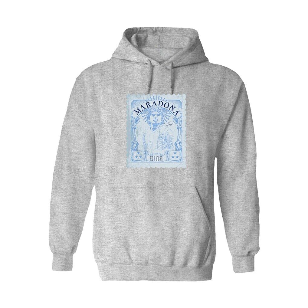 Diego Maradona Argentina National Team Vive La Fete Vintage Stamp Hoodie