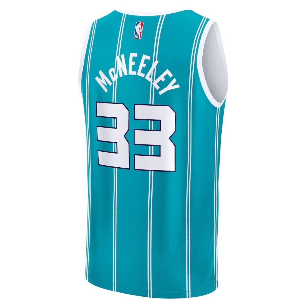 Liam McNeeley Charlotte Hornets Fashion7 Fast Break Replica Jersey – Teal – Icon Edition