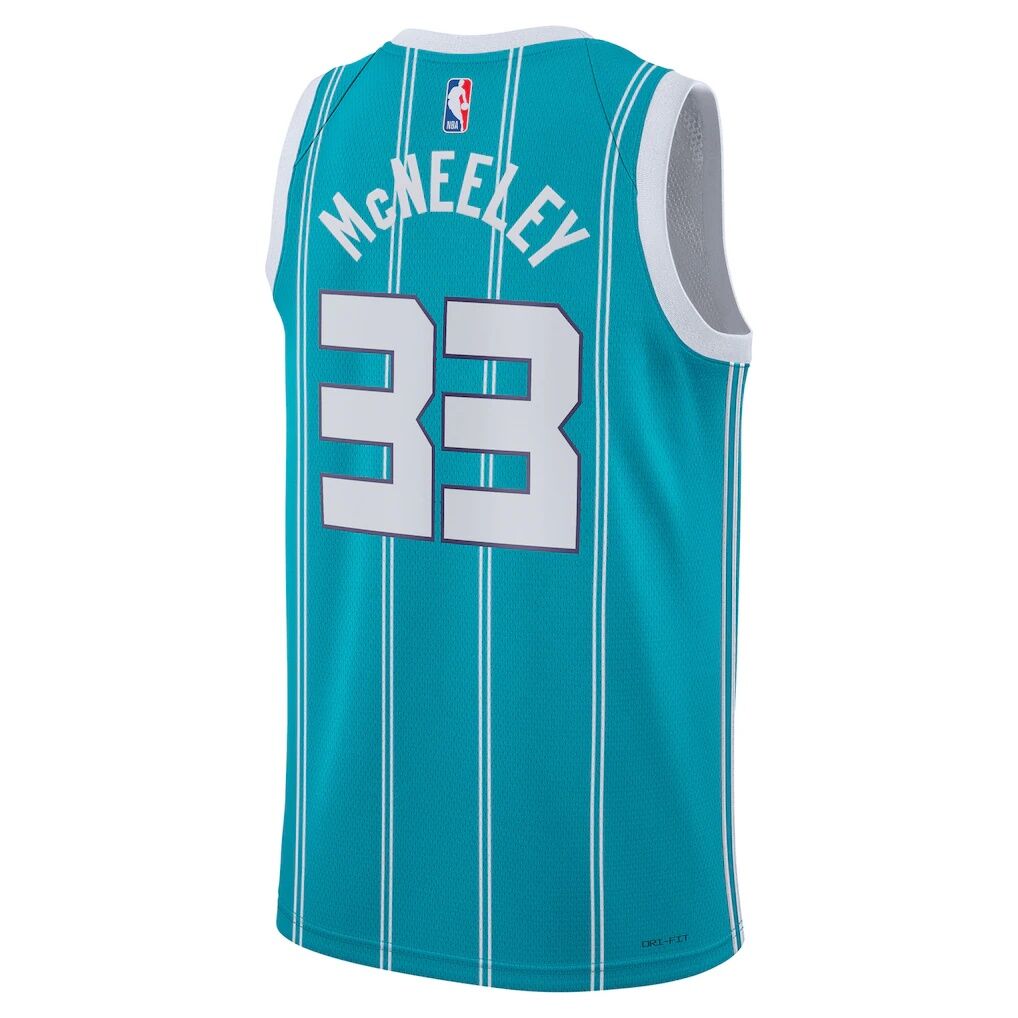 Liam McNeeley Charlotte Hornets Jordan Brand Unisex Swingman Jersey – Teal – Icon Edition