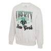 New York Liberty Stadium Essentials Unisex Sky High Fleece Crew Neck Sweatshirt - - Side View