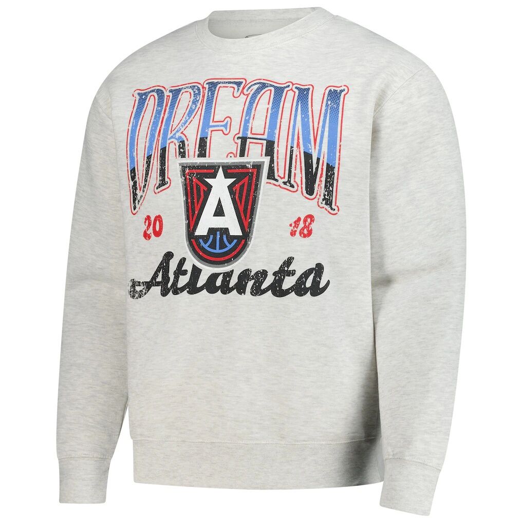 Atlanta Dream Stadium Essentials Unisex Sky High Fleece Crew Neck Sweatshirt - Oatmeal