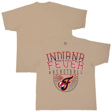 Indiana Fever Stadium Essentials Unisex Rays Up Urban Premium Relaxed Fit T-Shirt - - Front View