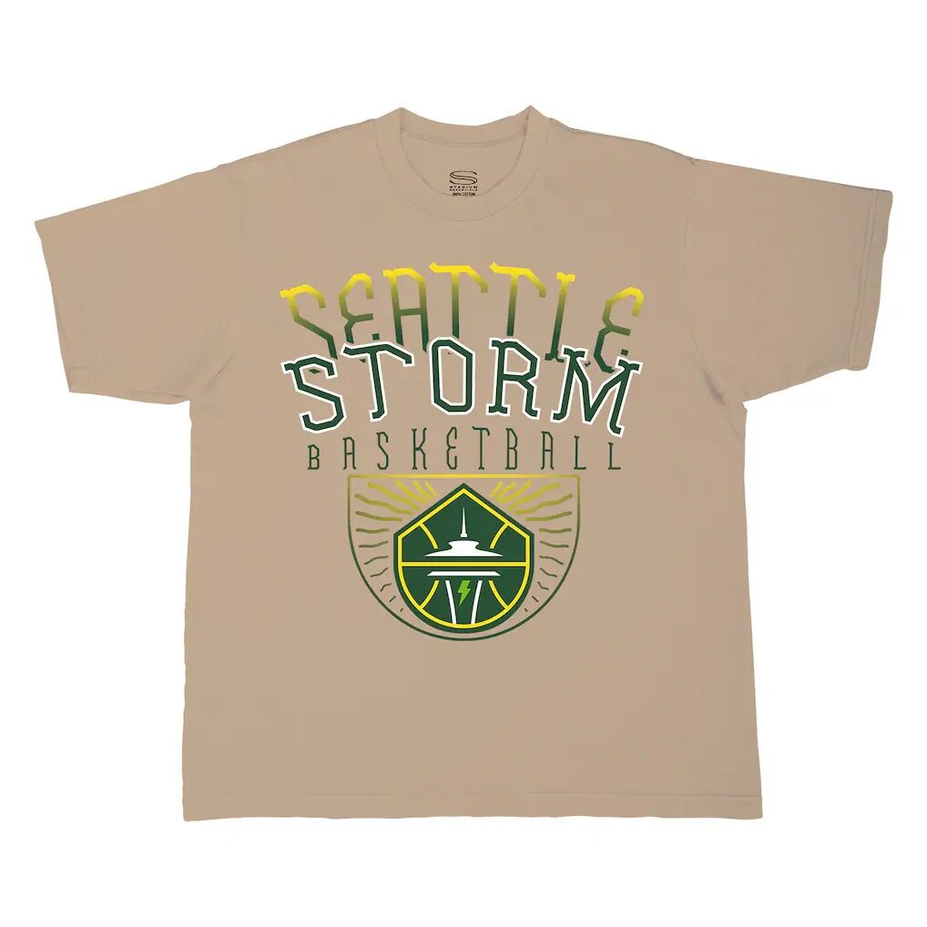 Seattle Storm Stadium Essentials Unisex Rays Up Urban Premium Relaxed Fit T-Shirt - Sand
