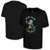 New York Liberty Stadium Essentials Youth Mascot Numero Uno T-Shirt - Black - Front View