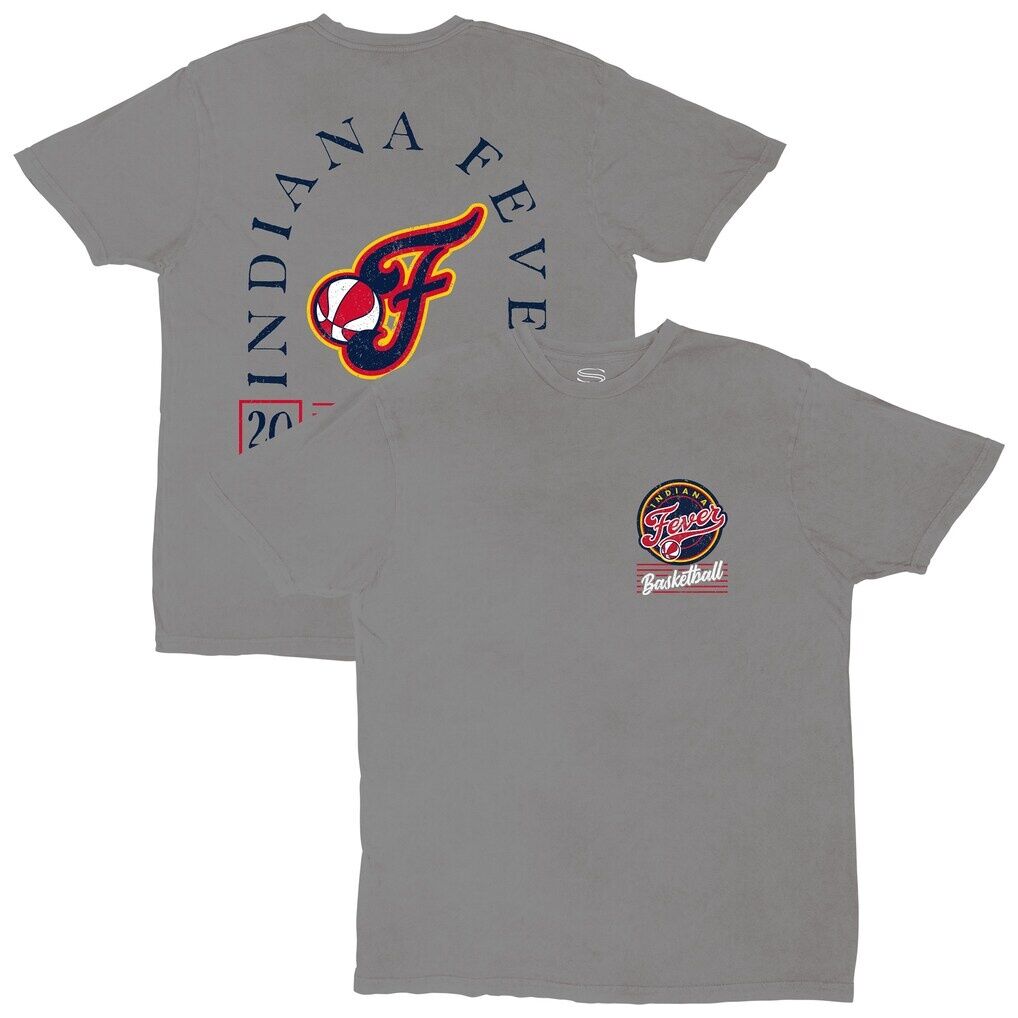 Indiana Fever Stadium Essentials Unisex Lay Low Vintage Wash Relaxed Fit T-Shirt - Platinum