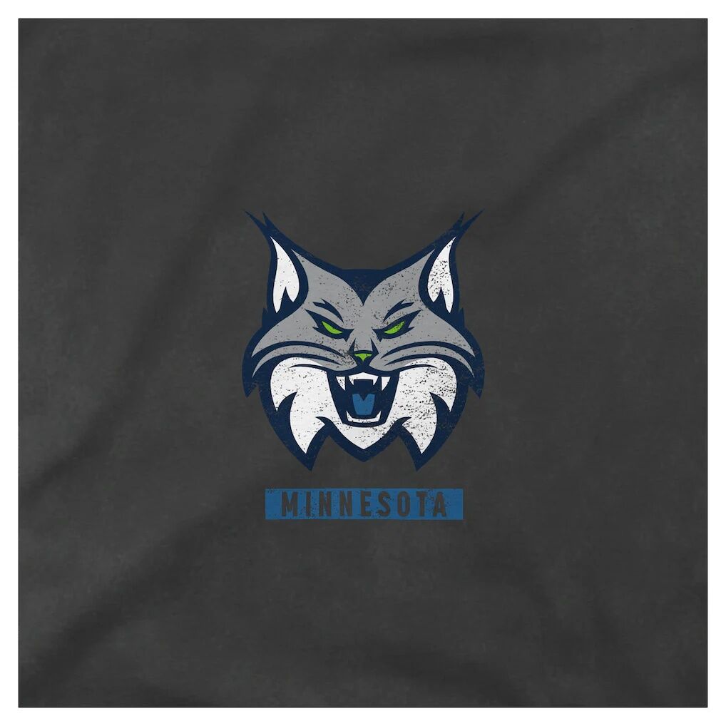 Minnesota Lynx Stadium Essentials Unisex Relaxed Fit Big Shot Vintage Wash T-Shirt - Heather Black