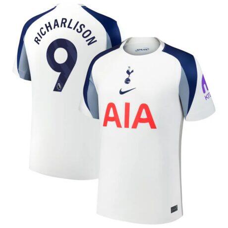 Richarlison Tottenham Hotspur Nike 2025/26 Home Replica Player Jersey - White - Front View