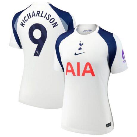 Richarlison Tottenham Hotspur Nike Women's 2025/26 Home Replica Player Jersey - White - Front View