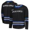 Air Force Falcons Space Force Hockey Replica Jersey - Black - Front View
