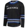 Air Force Falcons Space Force Hockey Replica Jersey - Black - Side View