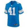 Gunnar Oakes Detroit Lions Nike Team Game Jersey - Blue - Side View