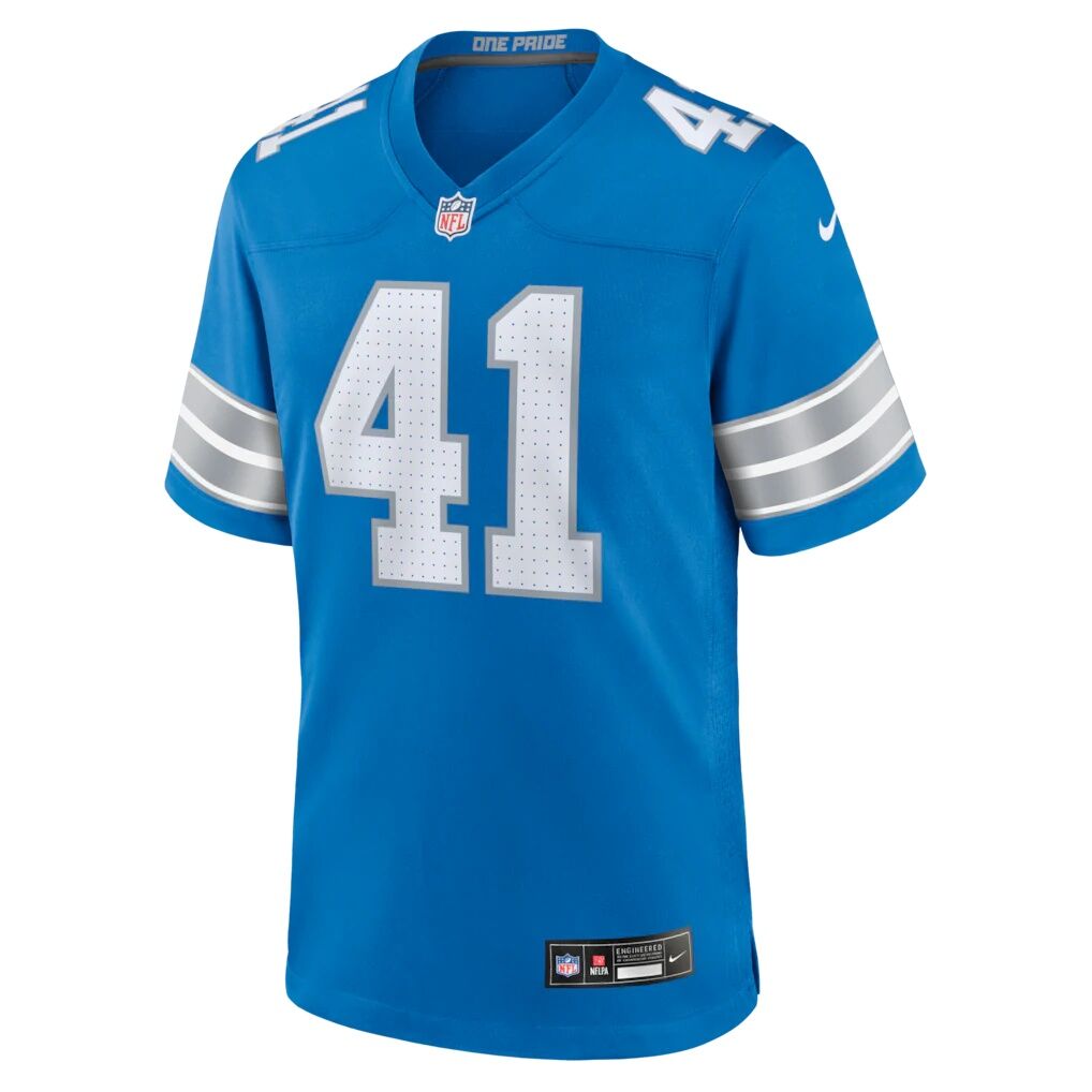 Gunnar Oakes Detroit Lions Nike Team Game Jersey